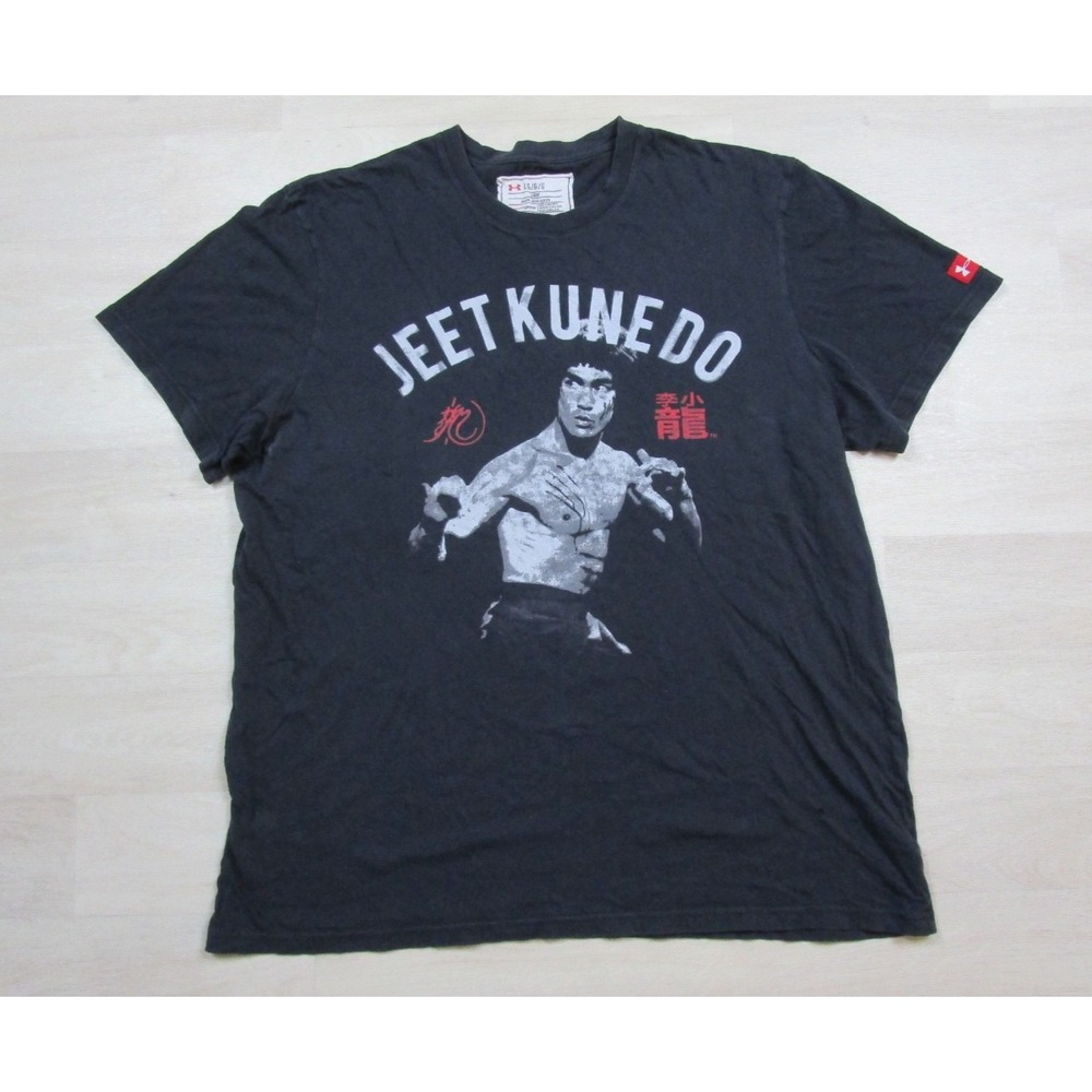 BRUCE LEE Roots Of Fight Bloodlines T-Shirt Men's (L) Jeet Kune Do Under Armour